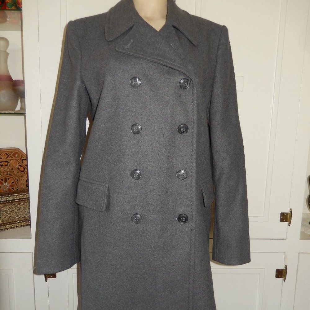 Stile Benetton gray double breasted women's coat